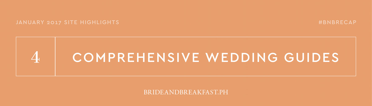 January 2017 Site Highlights Comprehensive Wedding Guides
