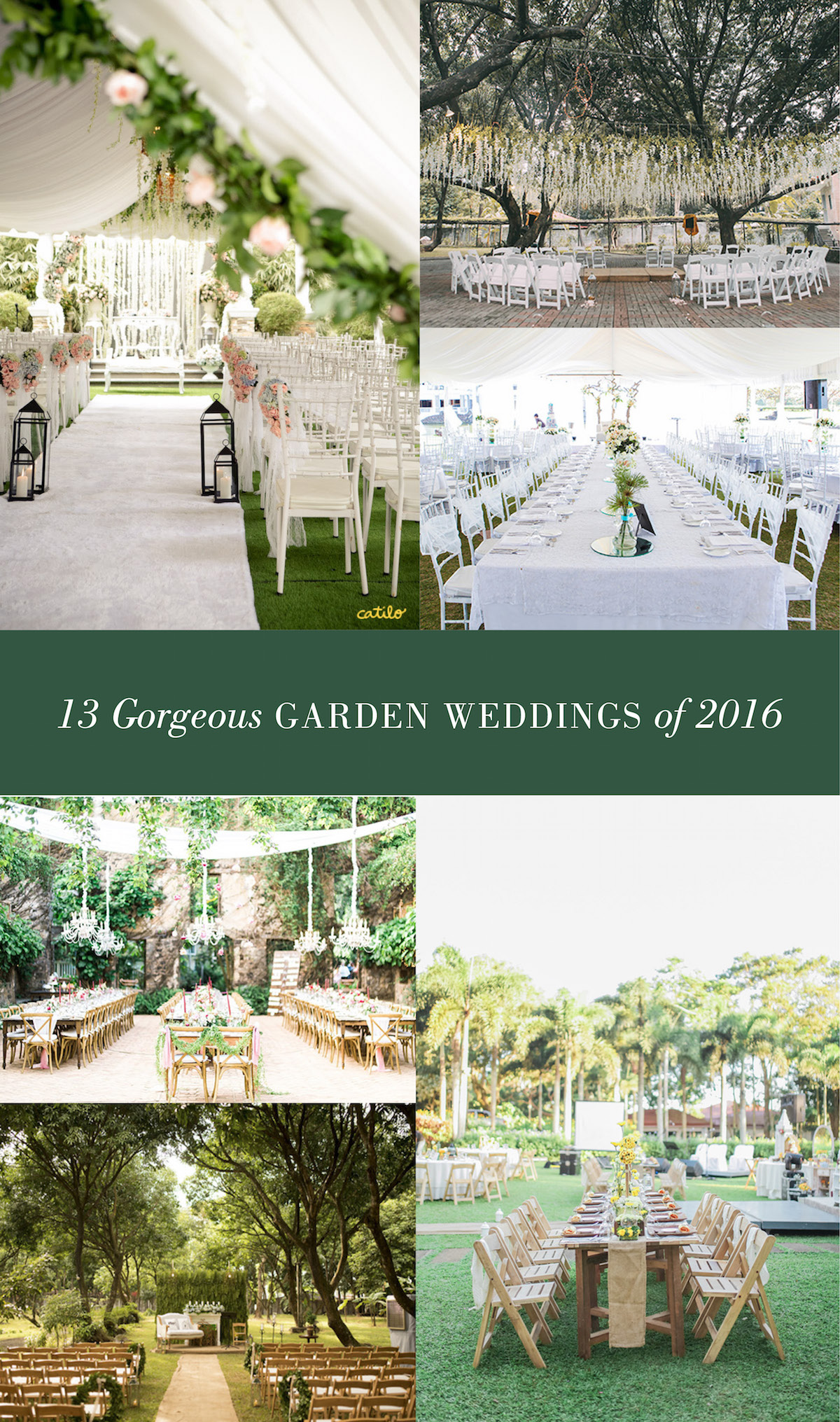 13 Gorgeous Garden Weddings of 2016