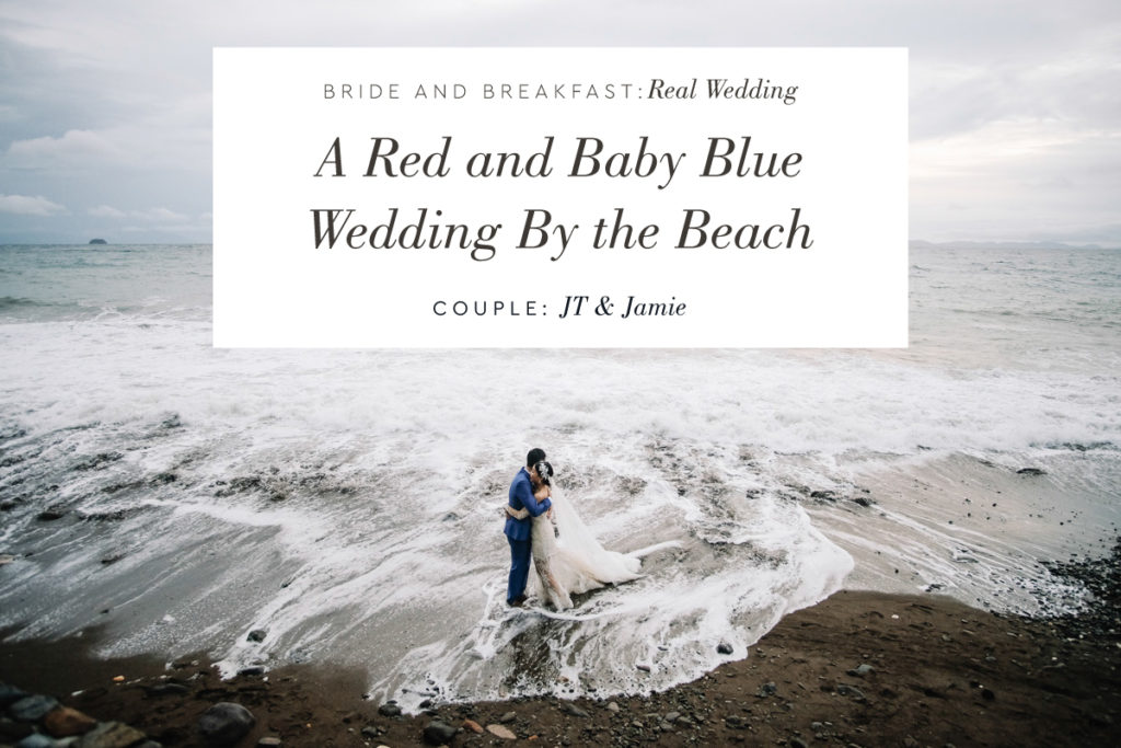 A Red and Baby Blue Beach Wedding | Philippines Wedding Blog