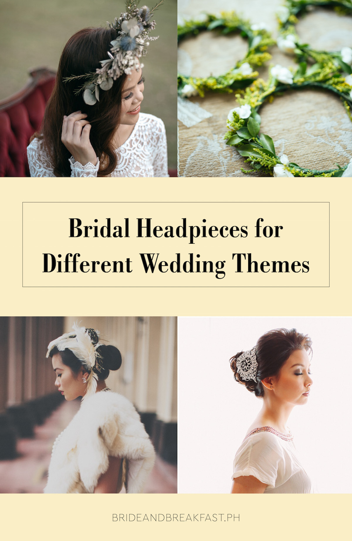 Bridal Headpieces for Different Wedding Themes