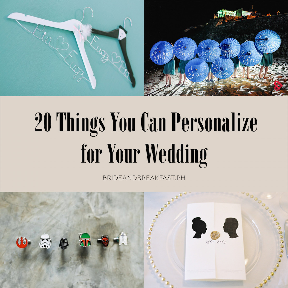 20 Things You Can Personalize for Your Wedding