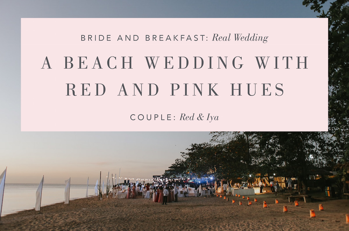 Red and Pink Themed Beach Wedding | Philippines Wedding Blog