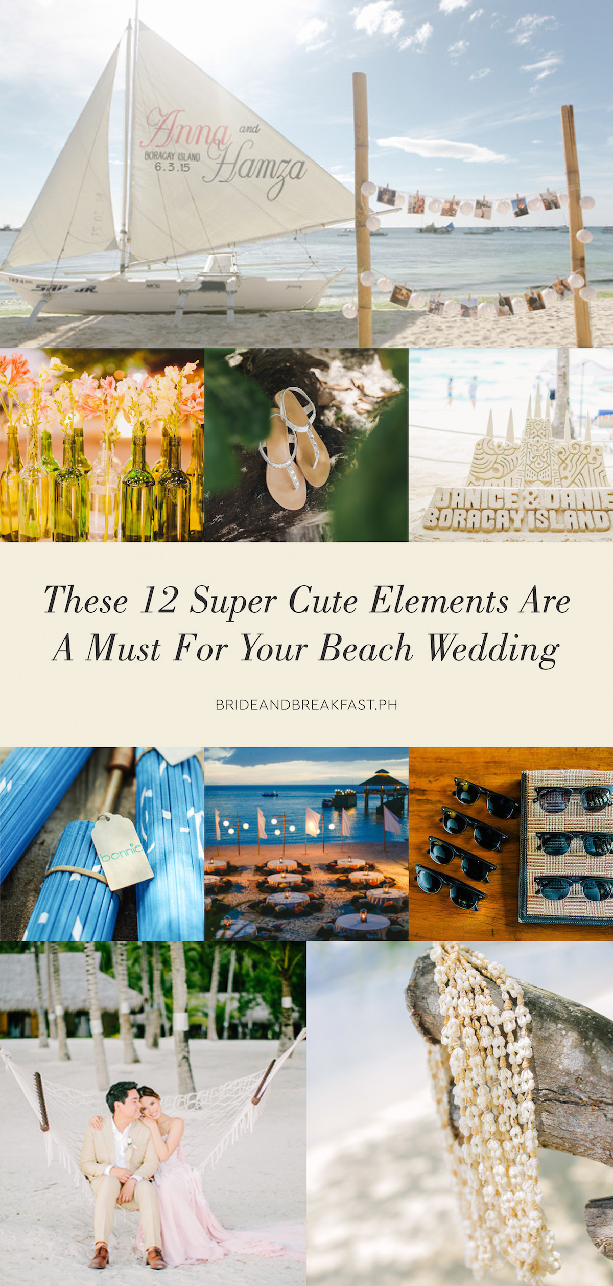 These 12 Super Cute Elements Are A Must For Your Beach Wedding