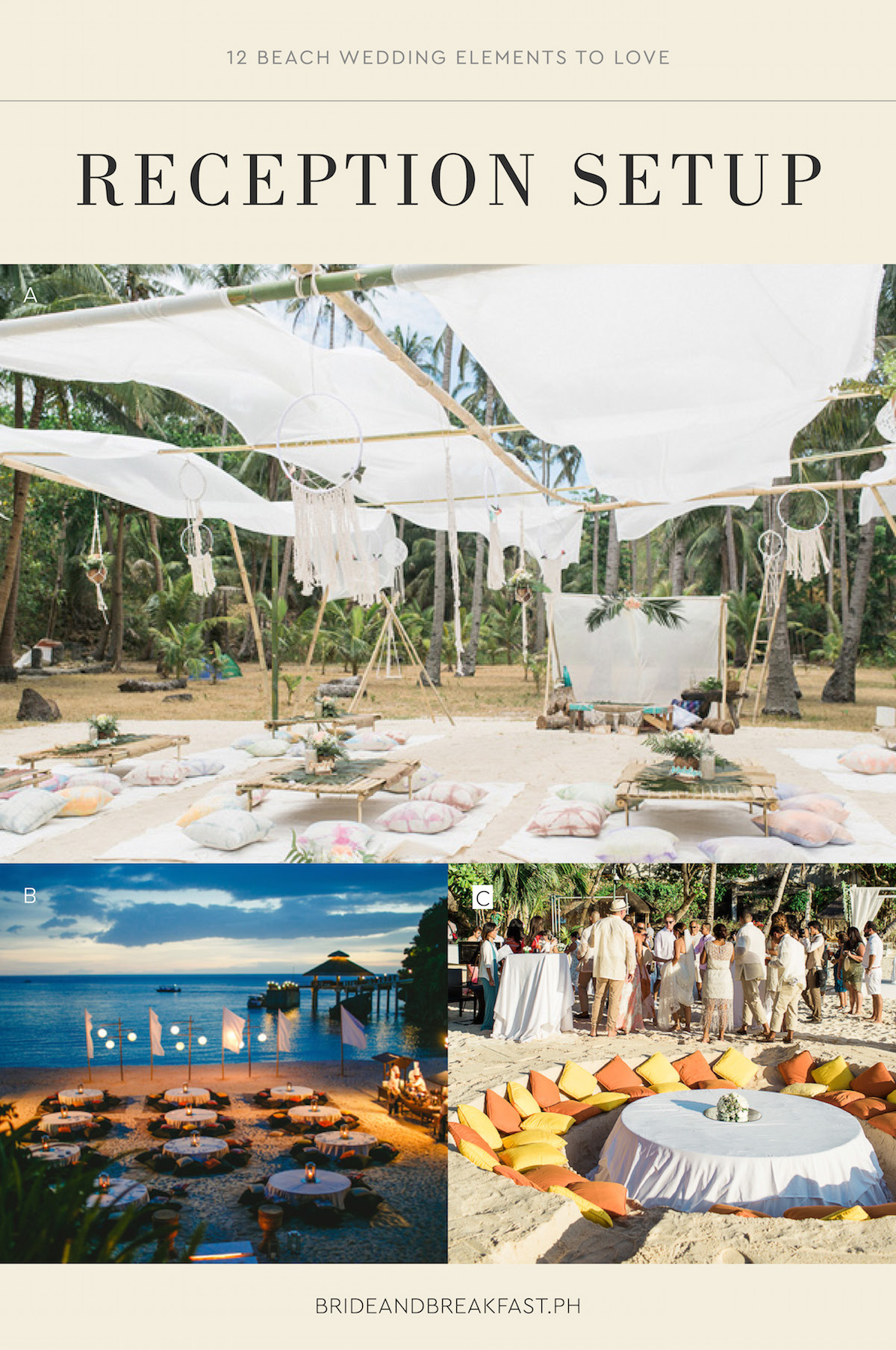 12 Beach Wedding Elements to Love Reception Setup