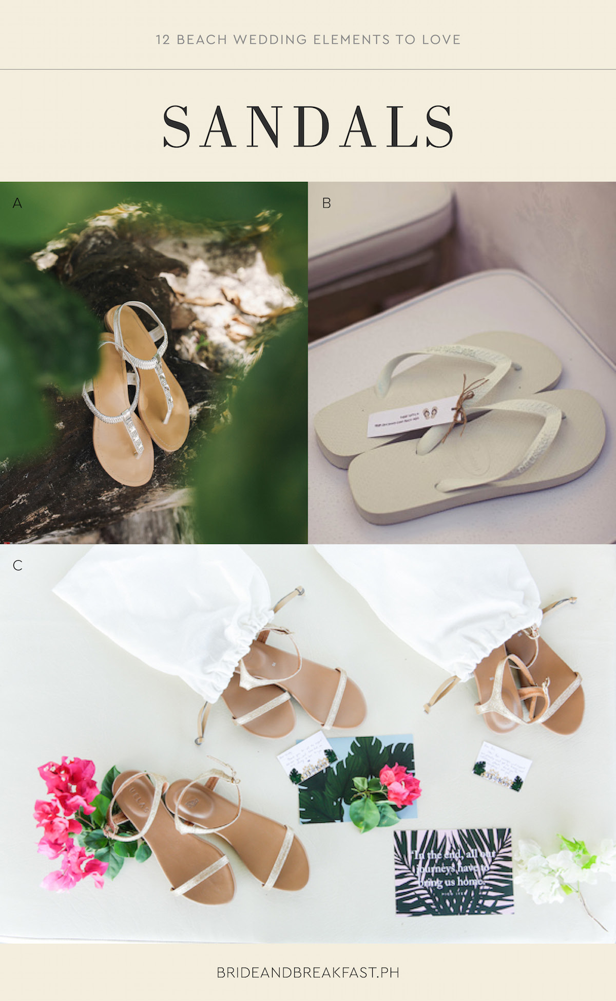 12 Beach Wedding Elements to Love Sandals