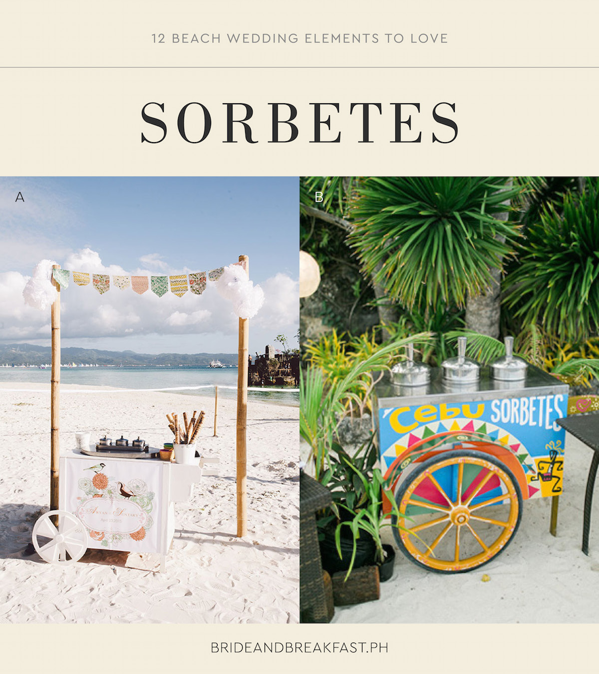 12 Beach Wedding Elements to Love Sorbetes