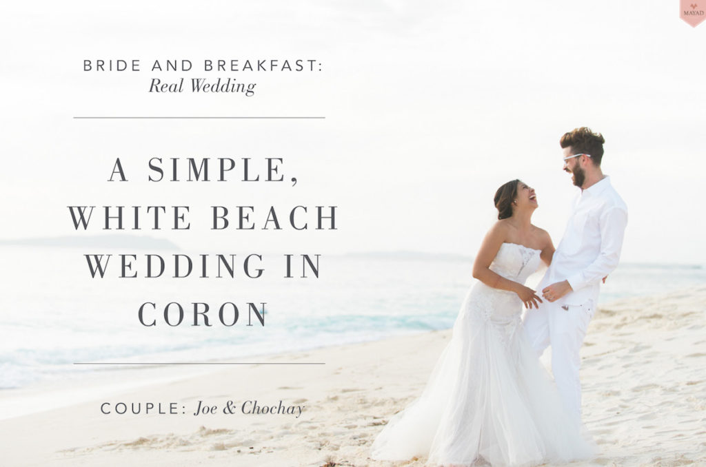 All-White Beach Wedding in Coron | Philippines Wedding Blog