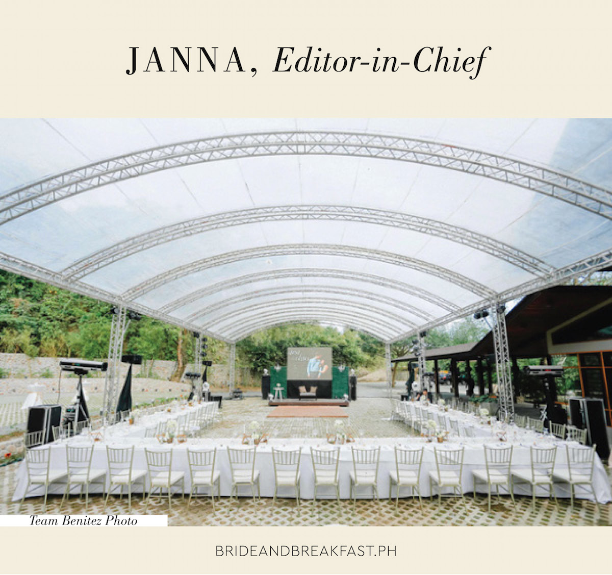 Janna, Editor-in-Chief Photo: Team Benitez Photo