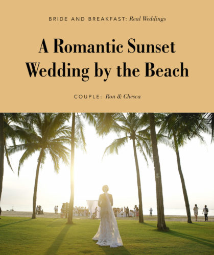 Romantic Sunset Beach Wedding | Philippines Wedding Blog