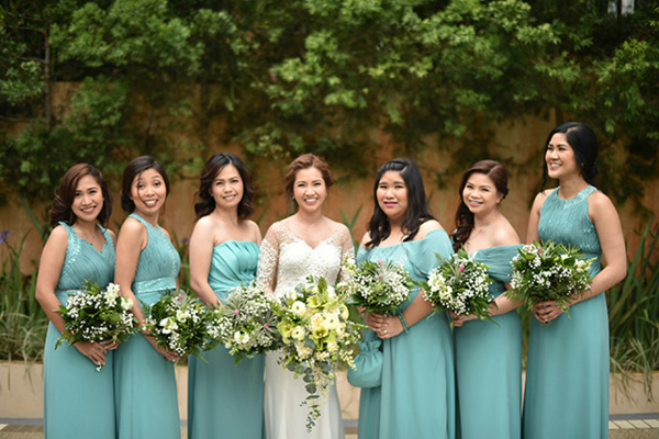 light teal wedding dresses