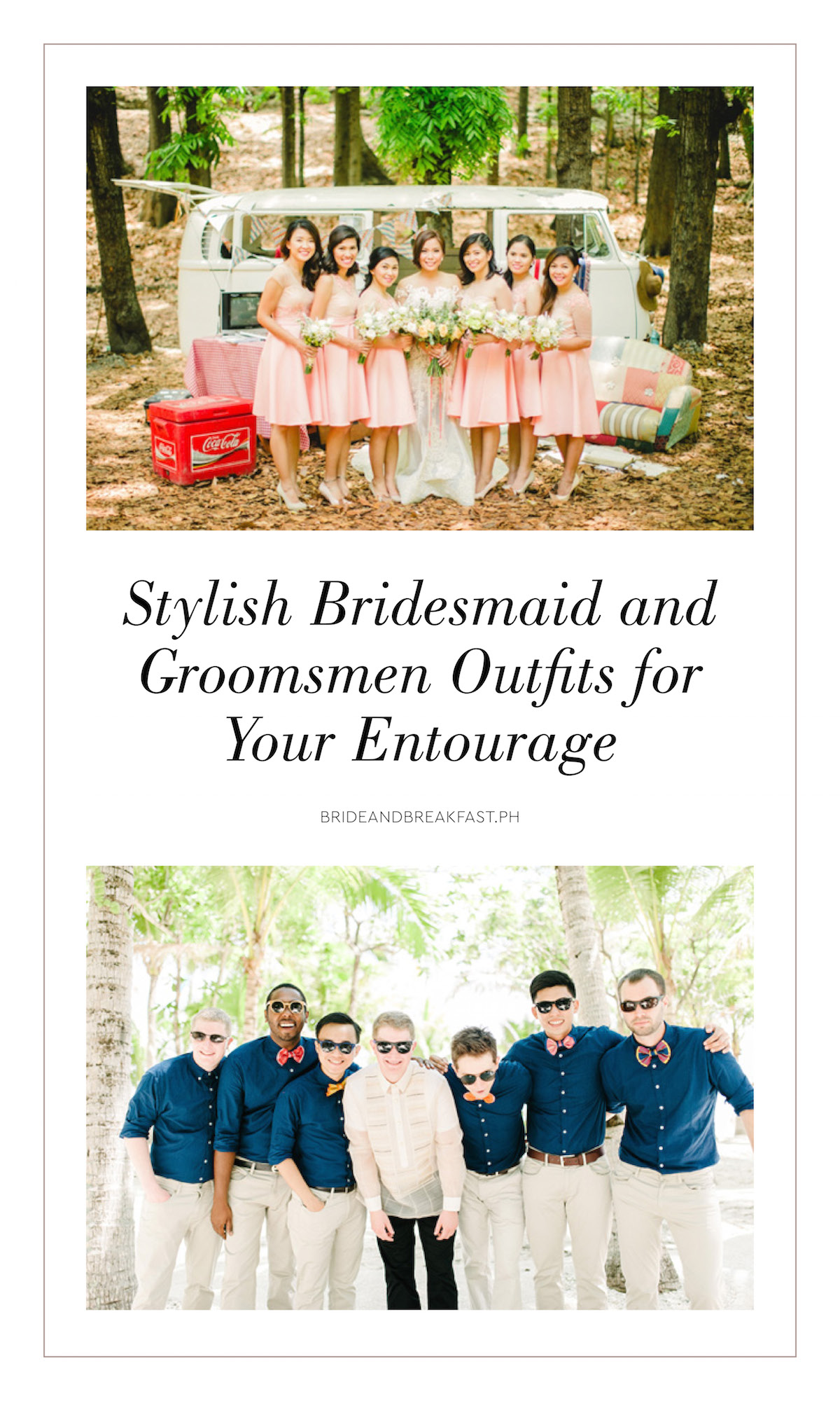 Stylish Bridesmaid and Groomsmen Outfits for Your Entourage