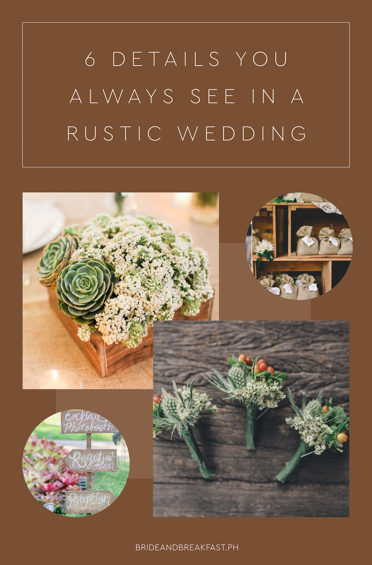 6 Details You Always See in A Rustic Wedding