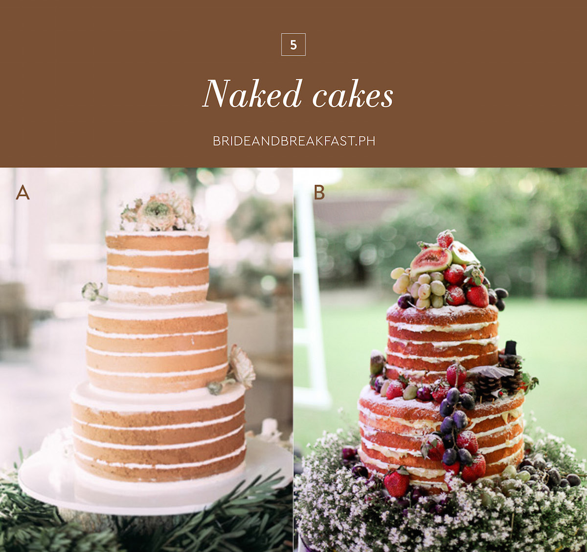 5 Naked cakes