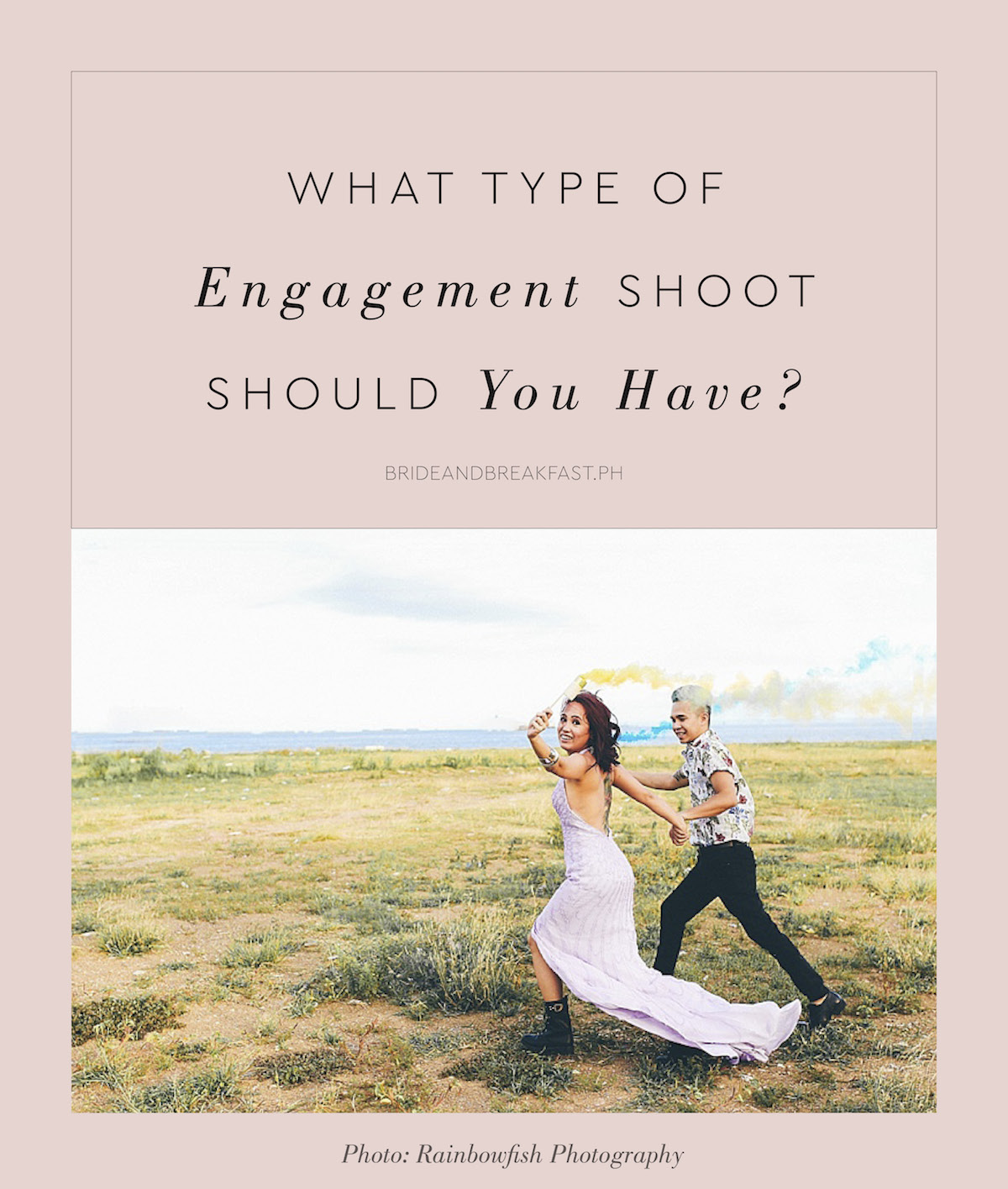 What Type of Engagement Shoot Theme Should You Have? Photo: Rainbowfish Photography