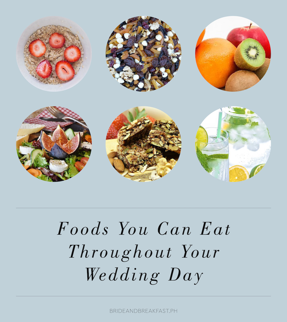 Foods You Can Eat Throughout Your Wedding Day