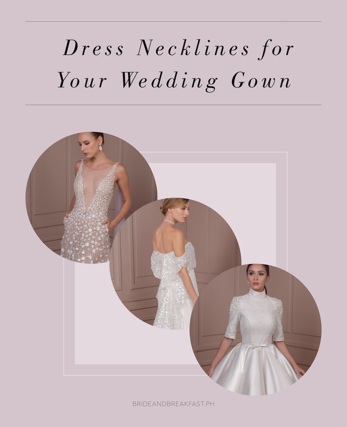 Dress Necklines for Your Wedding Gown
