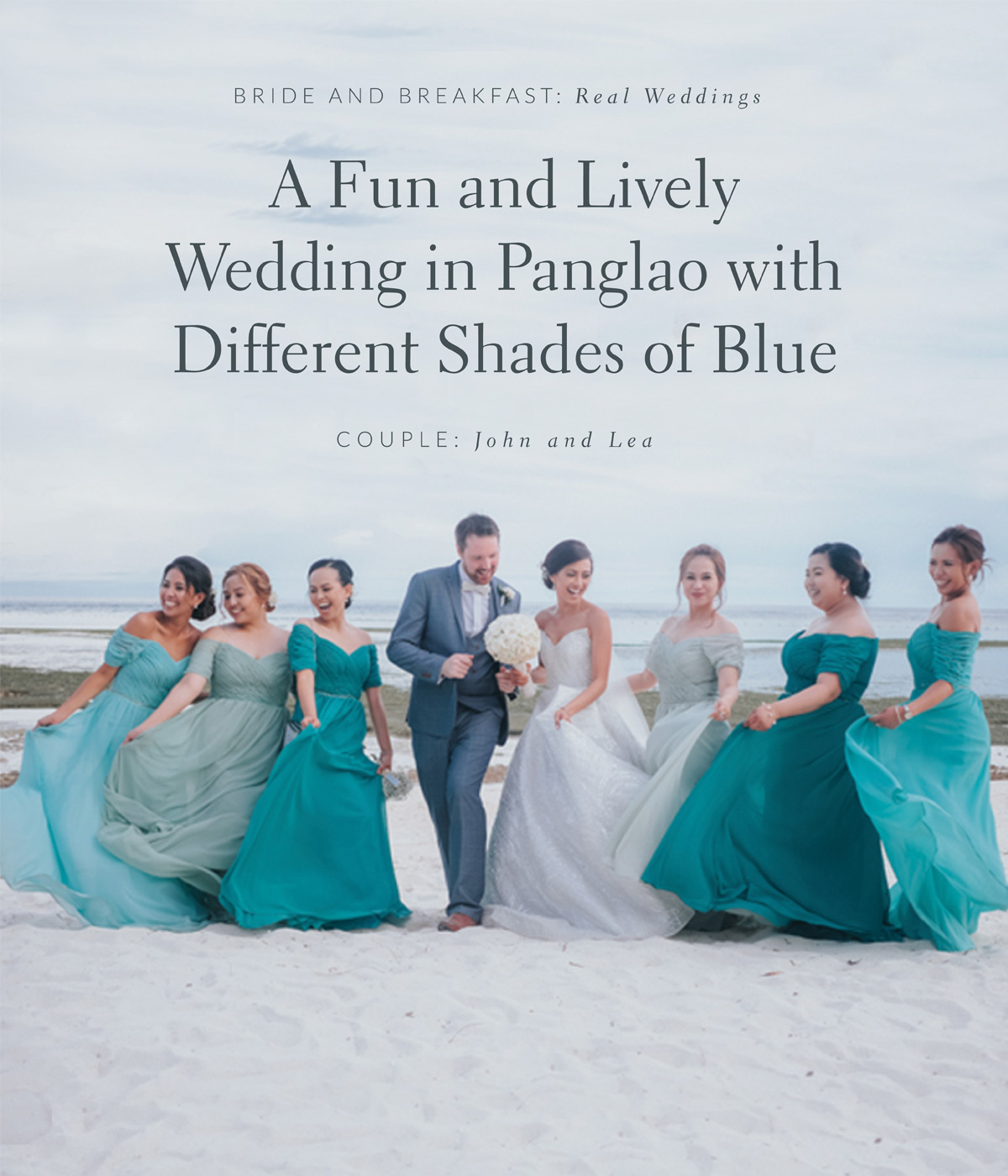 A Fun and Lively Wedding in Panglao with Different Shades of Blue