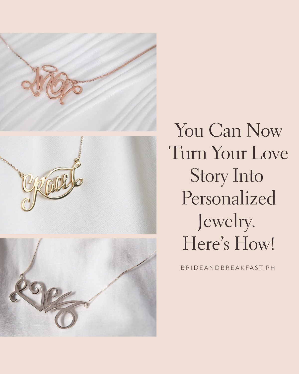 You Can Now Turn Your Love Story Into Personalized Jewelry. Here’s How!