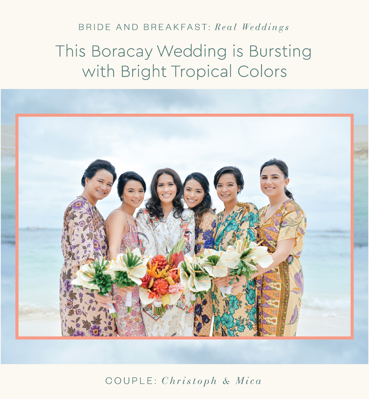 This Boracay Wedding is Bursting with Bright Tropical Colors