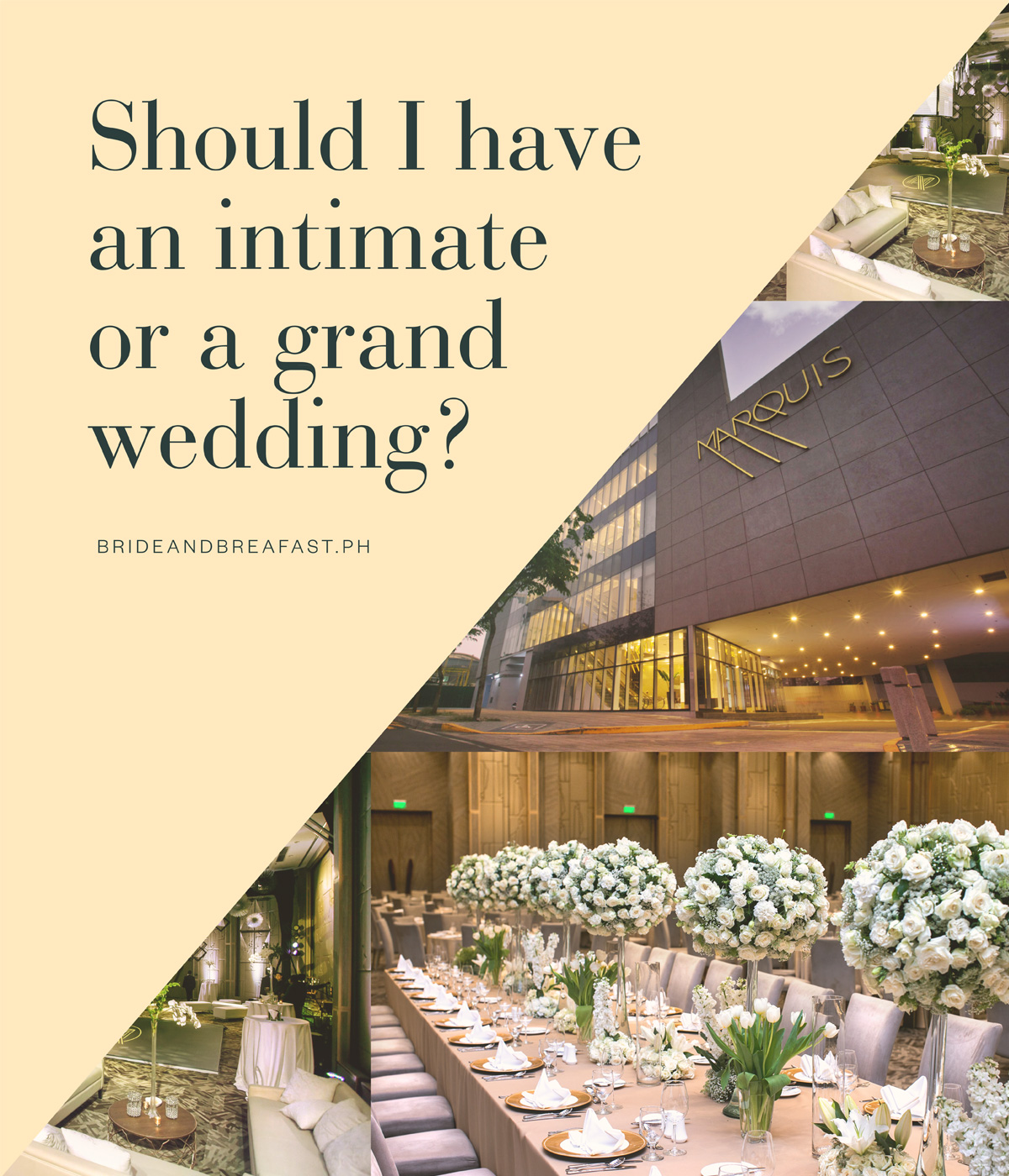 Should I have an intimate or grand wedding?