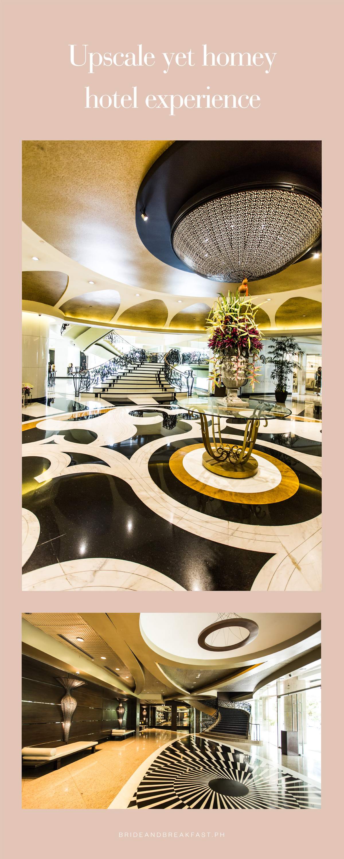 Upscale yet homey hotel experience