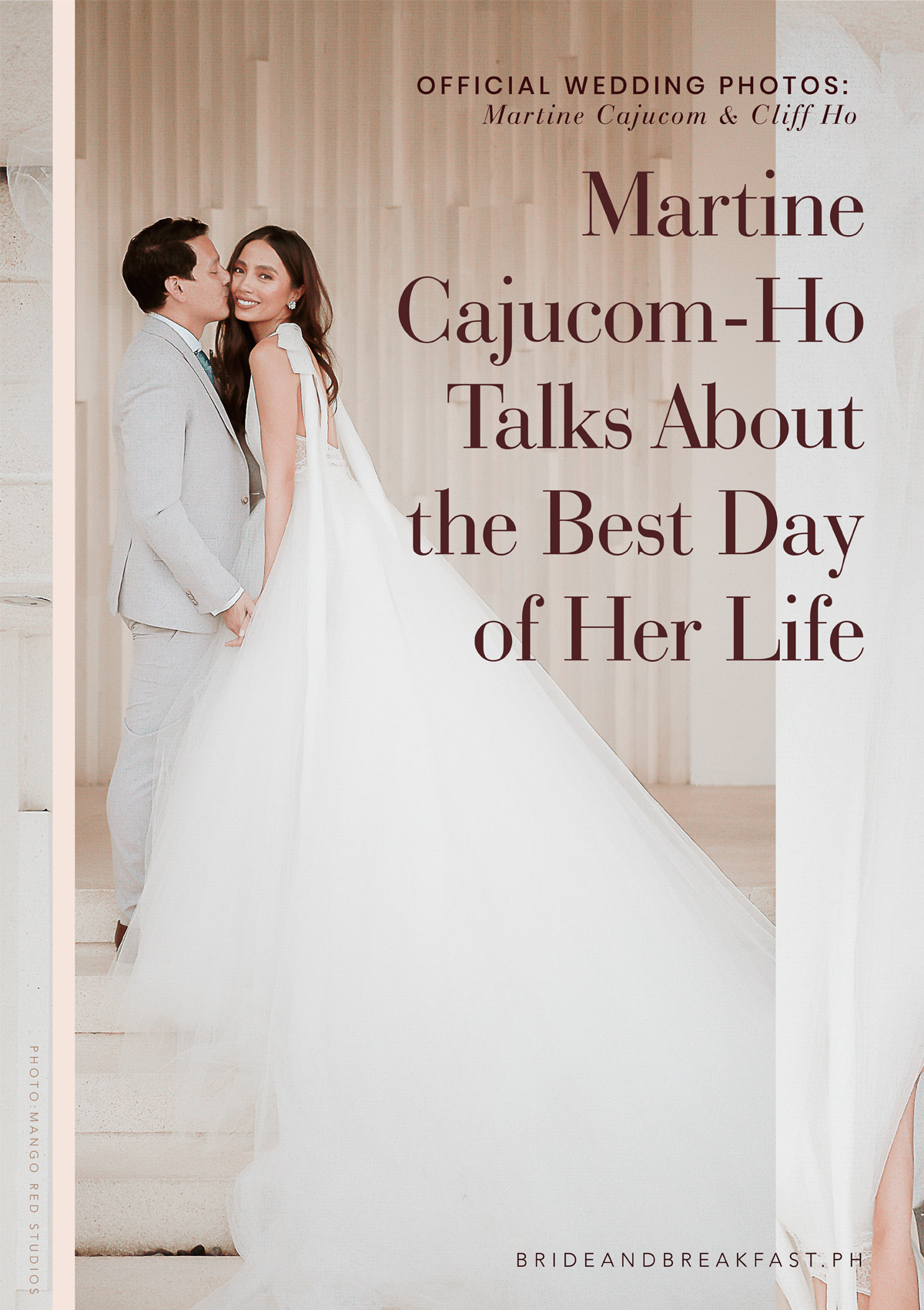 Official Wedding Photos: Martine Cajucom-Ho Talks About the Best Day of Her Life