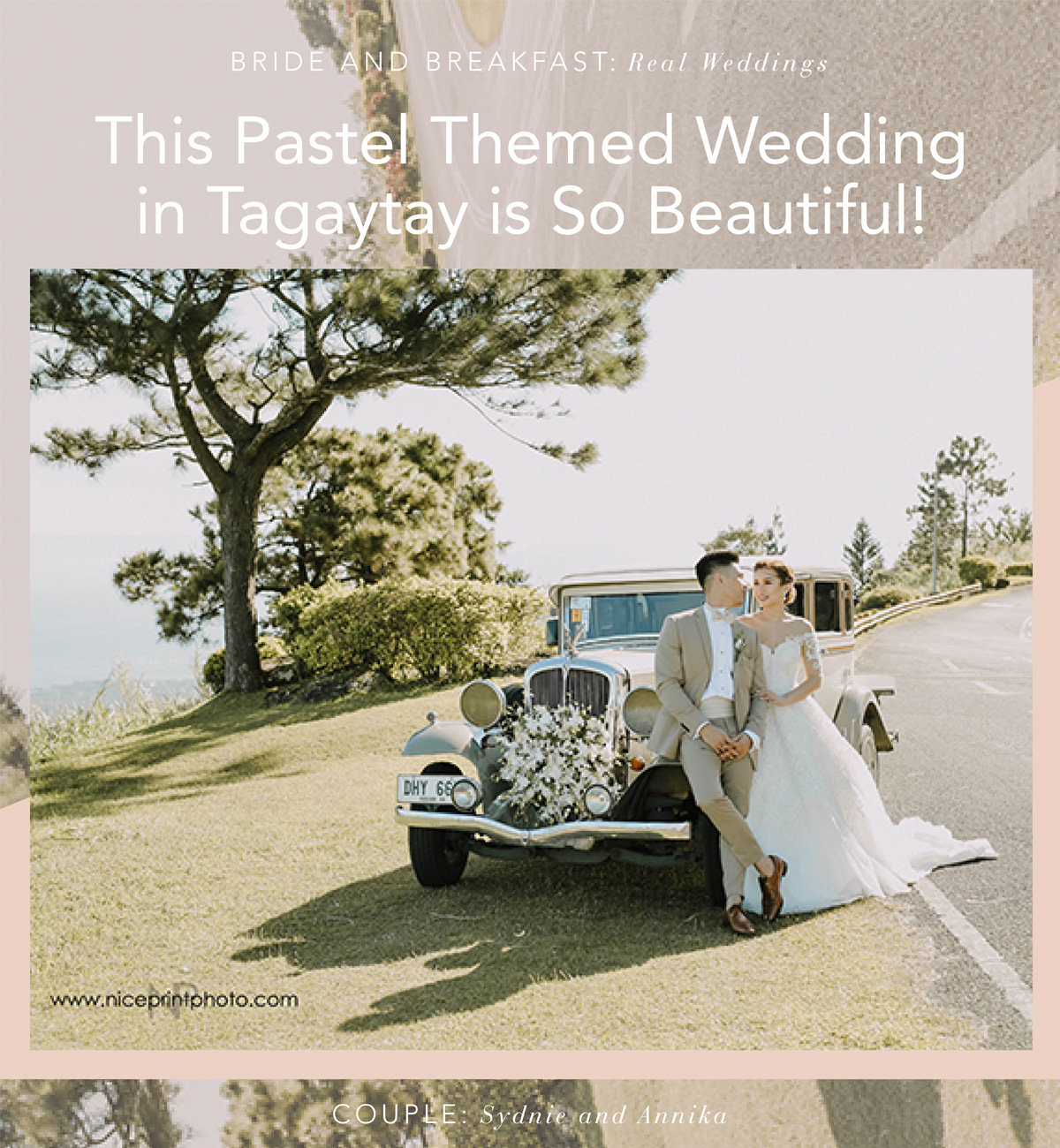 This Pastel Themed Wedding in Tagaytay is So Beautiful!
