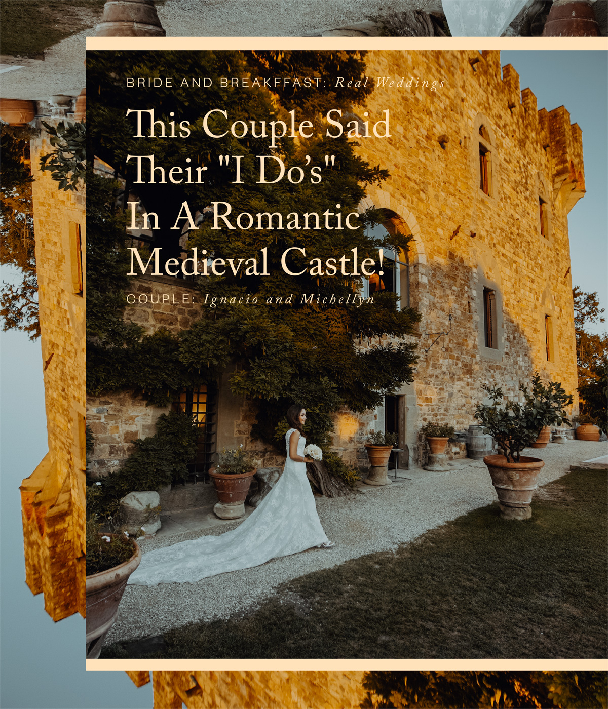 This Couple Said Their "I Do's" in A Romantic Medieval Castle!