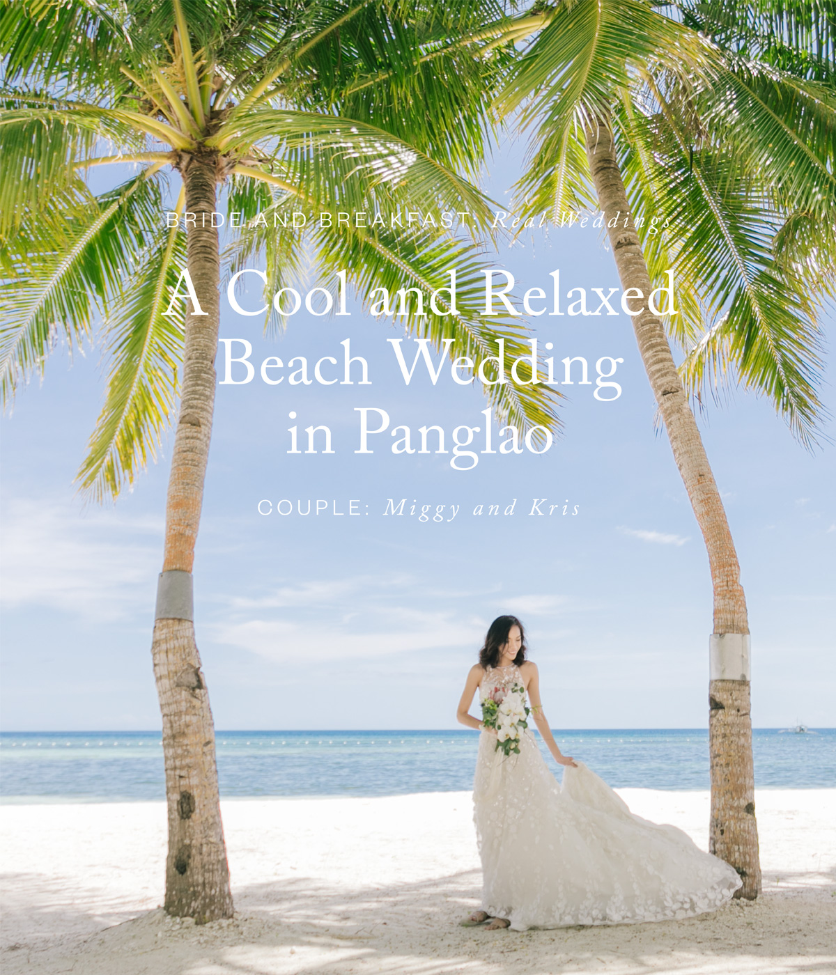 A Cool and Relaxed Beach Wedding in Panglao