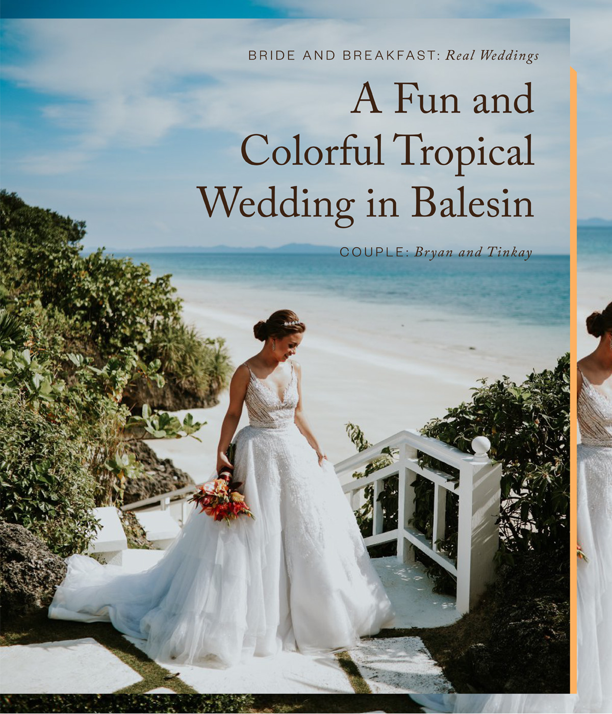 A Fun and Colorful Tropical Wedding in Balesin