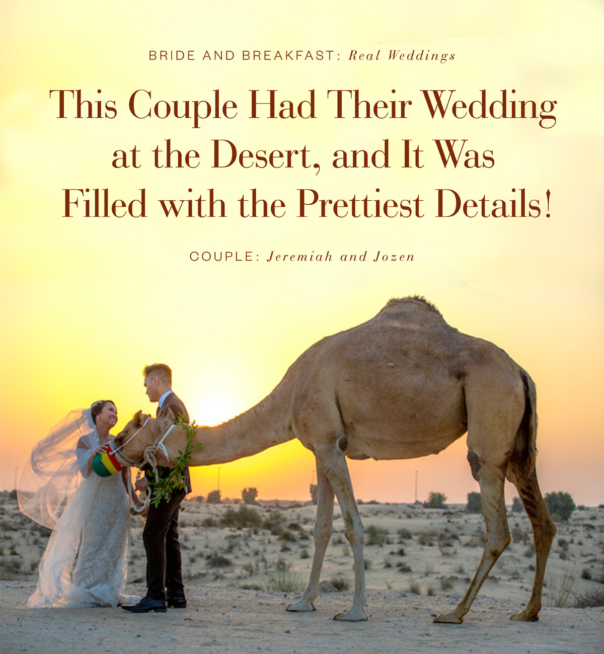 This Couple Had Their Wedding at the Desert, and It Was Filled with the Prettiest Details!