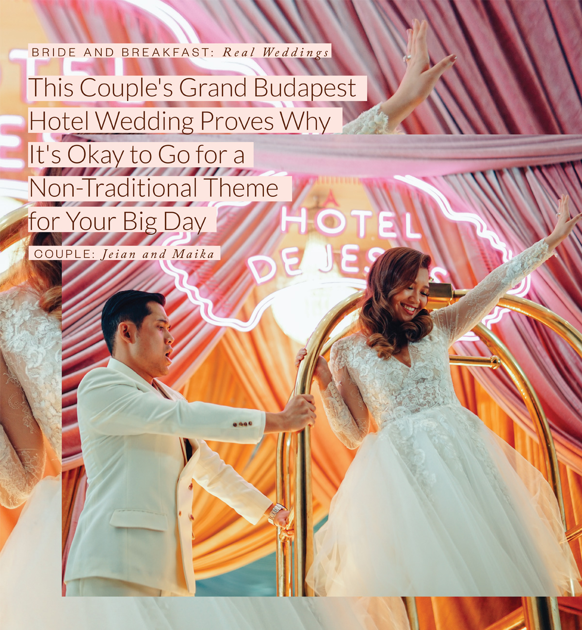 This Couple's Grand Budapest Hotel Wedding Proves Why It's Okay to Go for a Non-Traditional Theme for Your Big Day