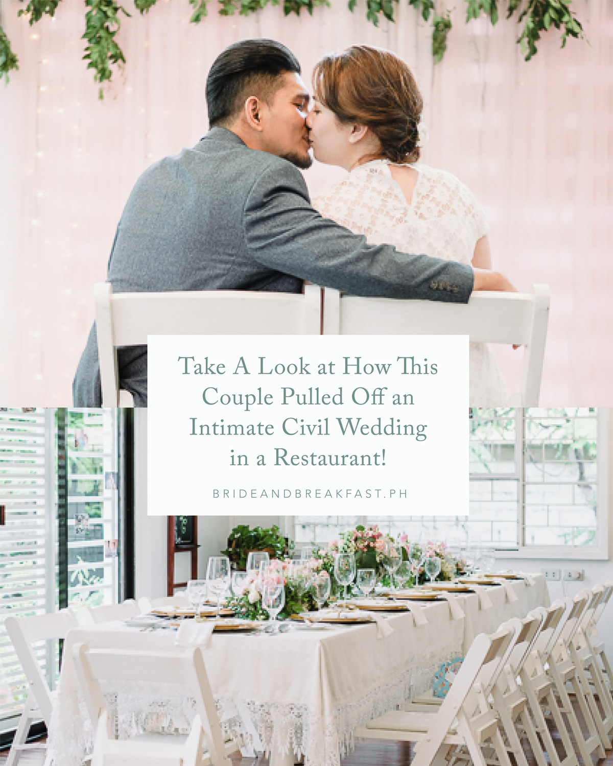 Take A Look at How This Couple Pulled Off an Intimate Civil Wedding in a Restaurant!