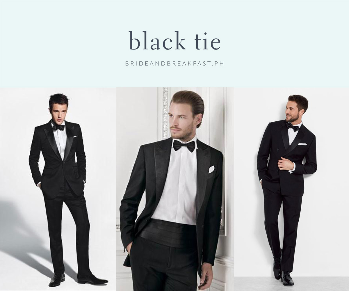 black tie men's dress code