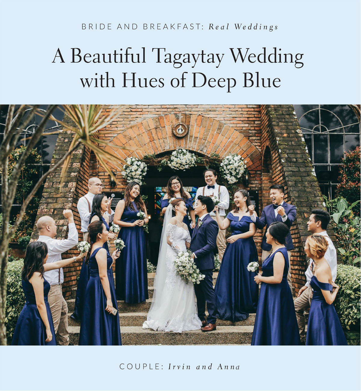 A Beautiful Tagaytay Wedding with Hues of Deep Blue