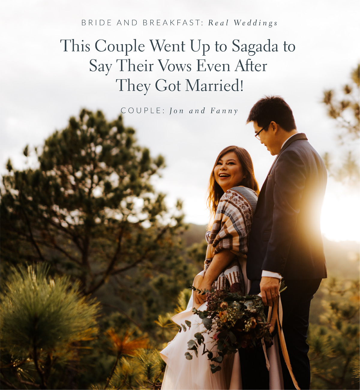 This Couple Went Up to Sagada to Say Their Vows Even After They Got Married!