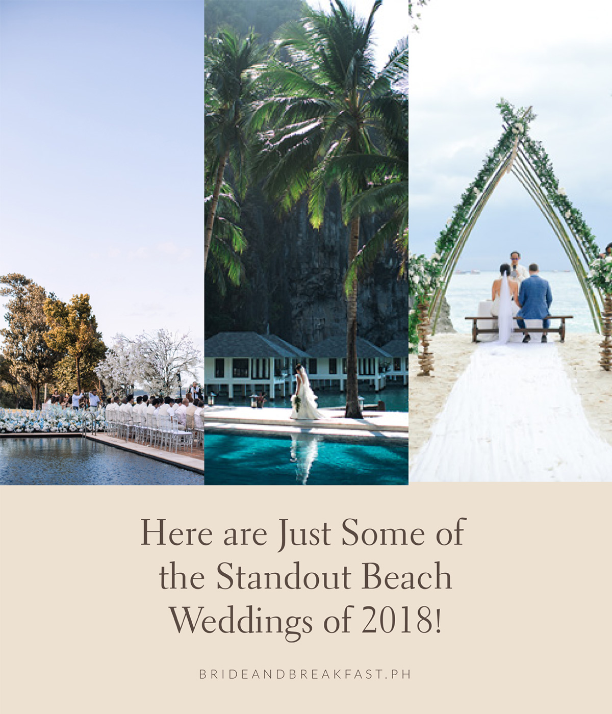 Here are Just Some of the Standout Beach Weddings of 2018!