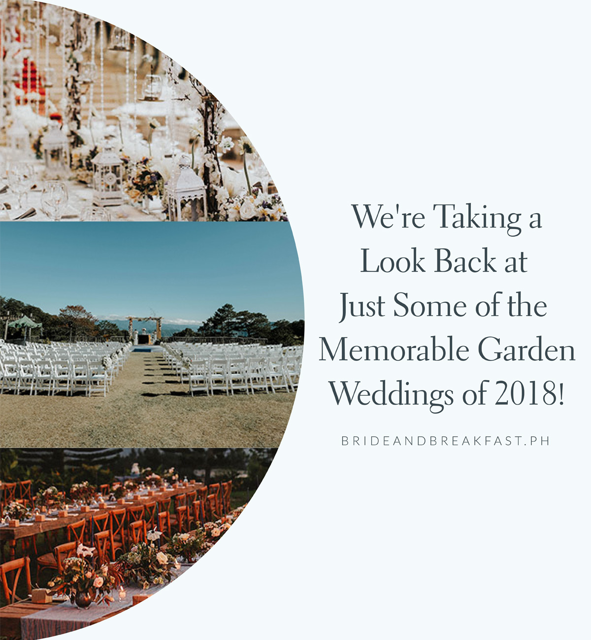 We're Taking a Look Back at Just Some of the Memorable Garden Weddings of 2018!