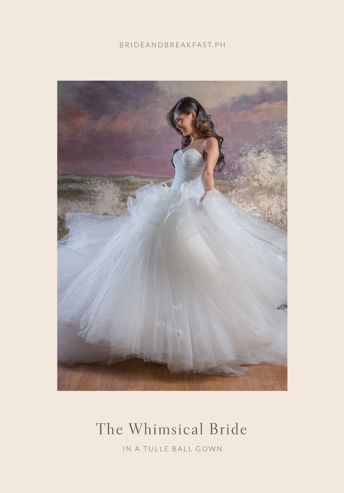 The Whimsical Bride in a Tulle Ball Gown 