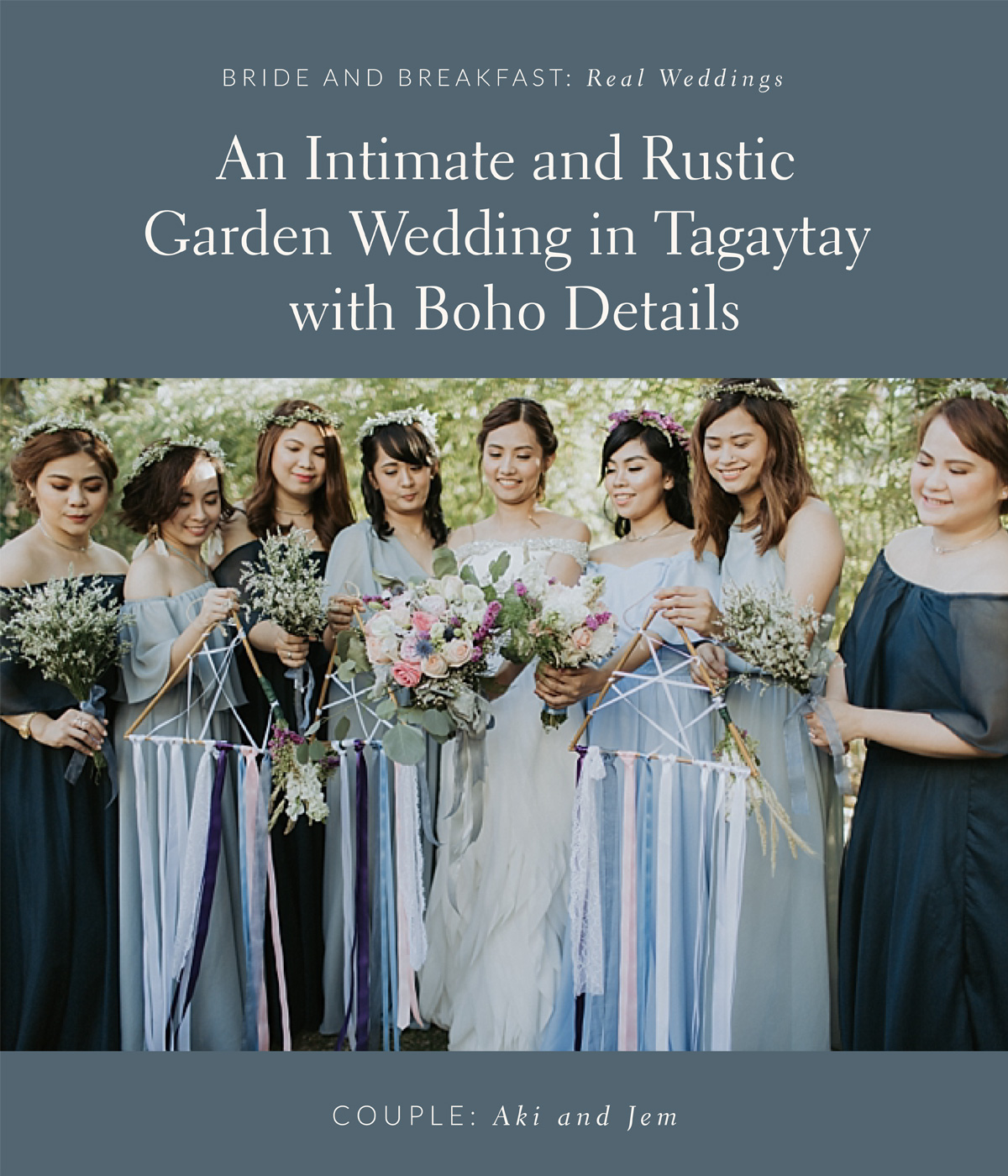 An Intimate and Rustic Garden Wedding in Tagaytay with Boho Details