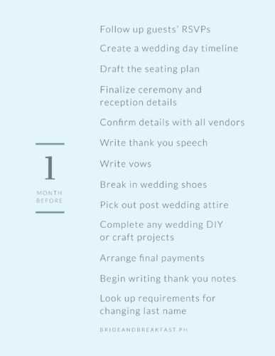 Ultimate Wedding Planning Timeline | Philippines Wedding Blog