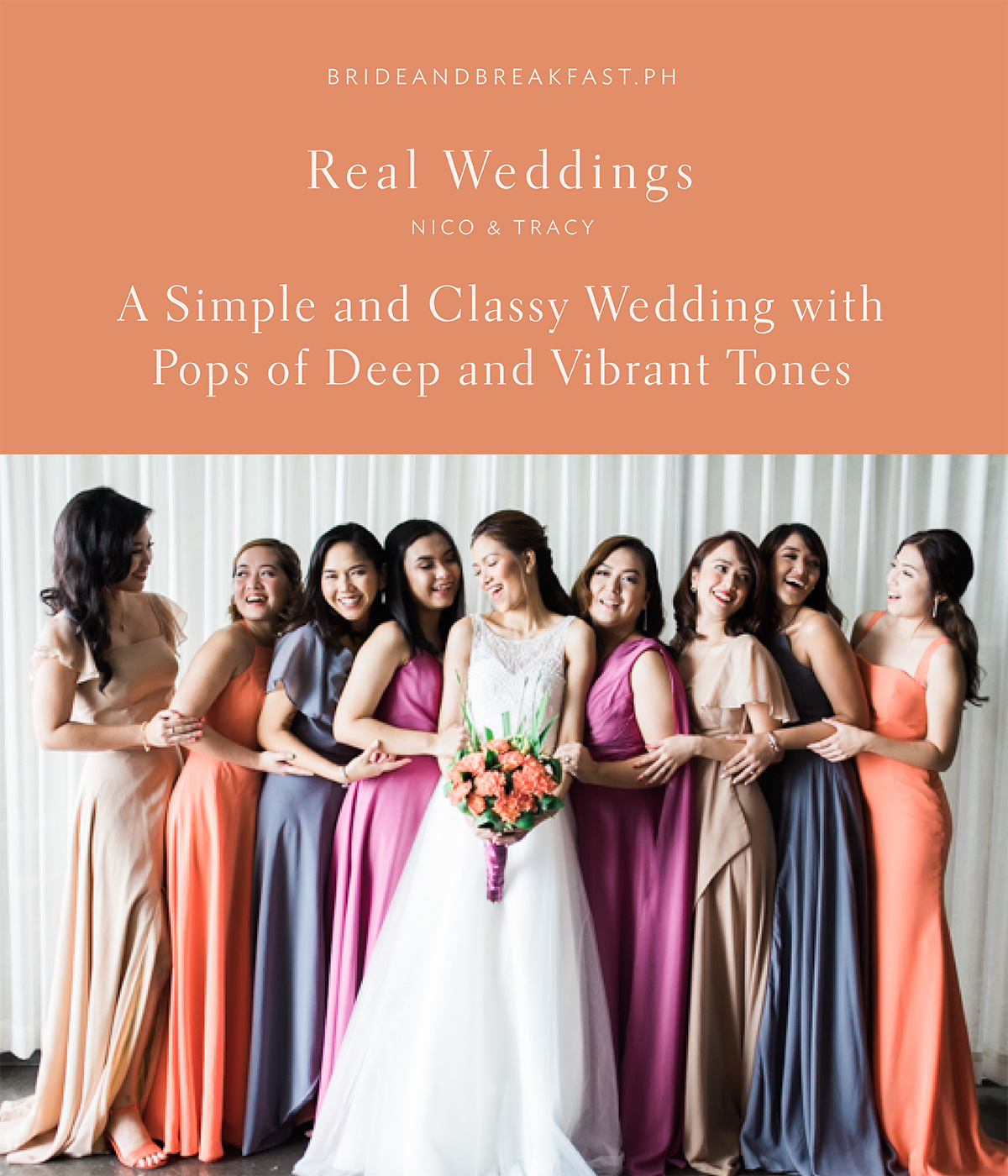 A Simple and Classy Wedding with Pops of Deep and Vibrant Tones
