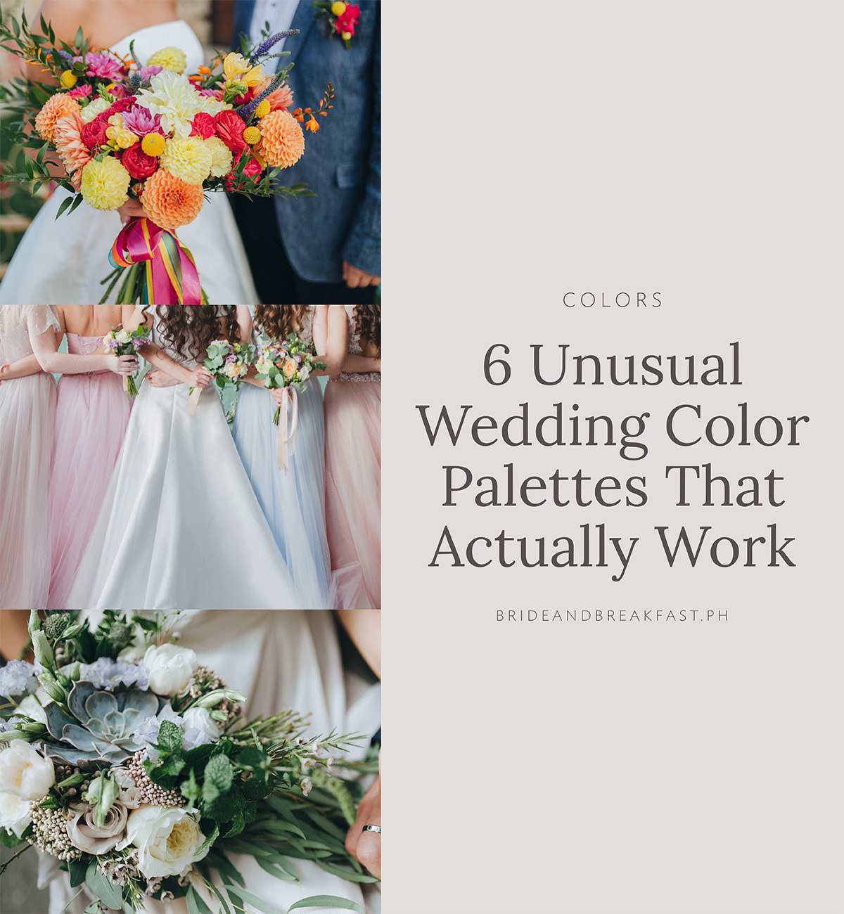 6 Unusual Wedding Color Combinations That Actually Work