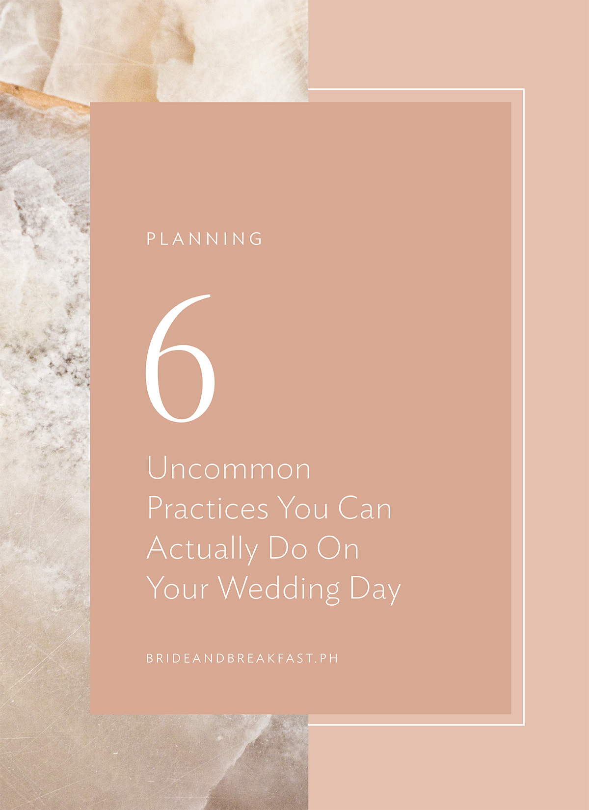 6 Uncommon Practices You Can Actually Do On Your Wedding Day