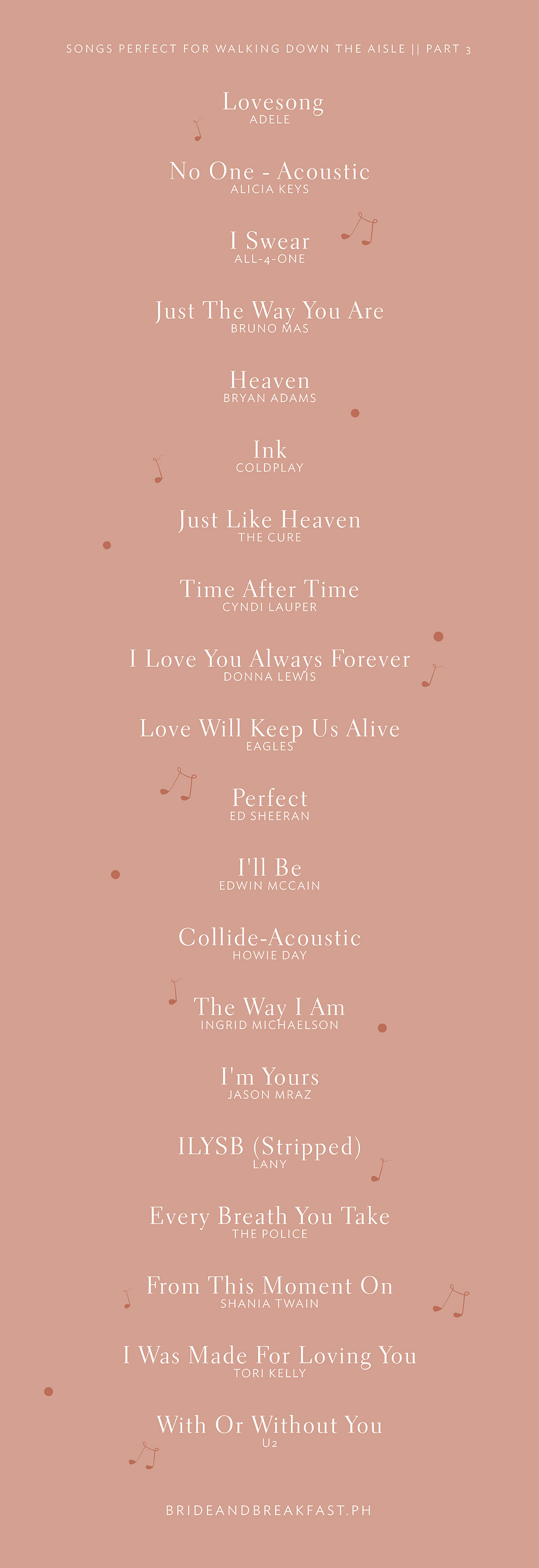 Songs Perfect For Walking Down The Aisle: Part 3