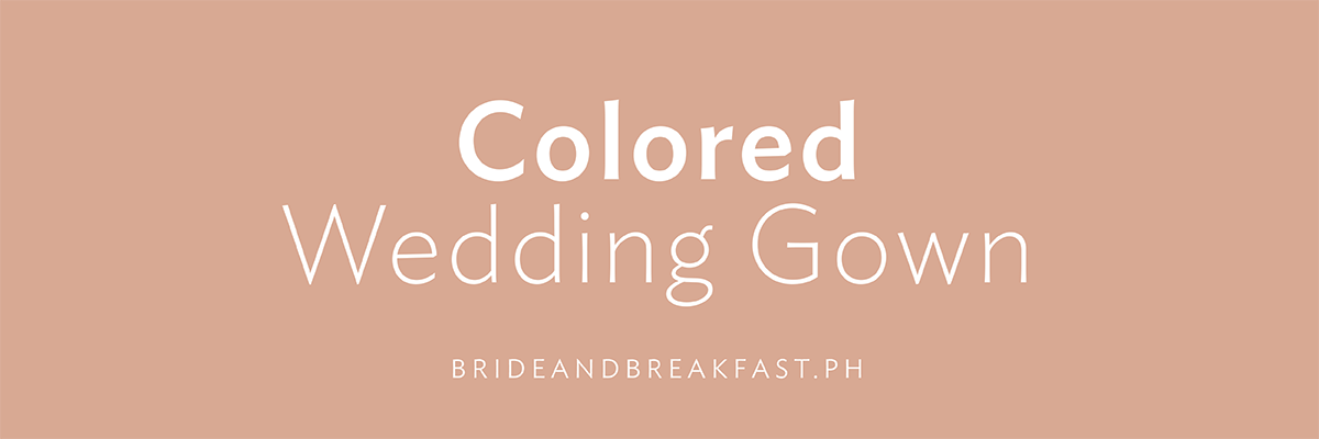 Colored Wedding Gown