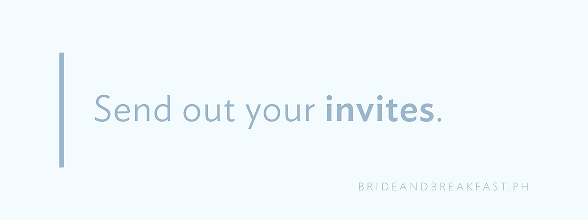 Send out your invites.