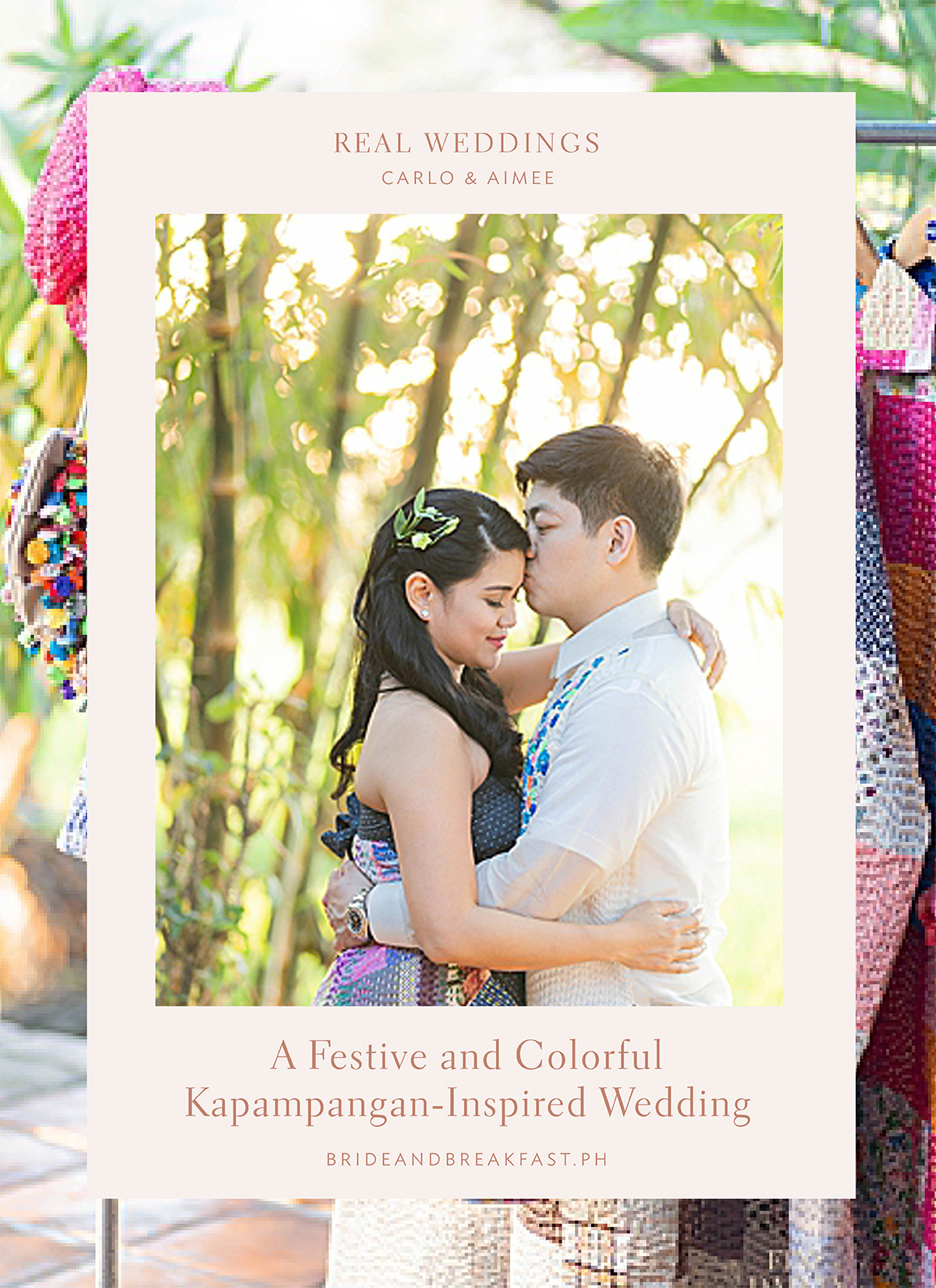A Non-Traditional Dress is Just One of the Unique Details at This Festive Kapampangan-Inspired Wedding!