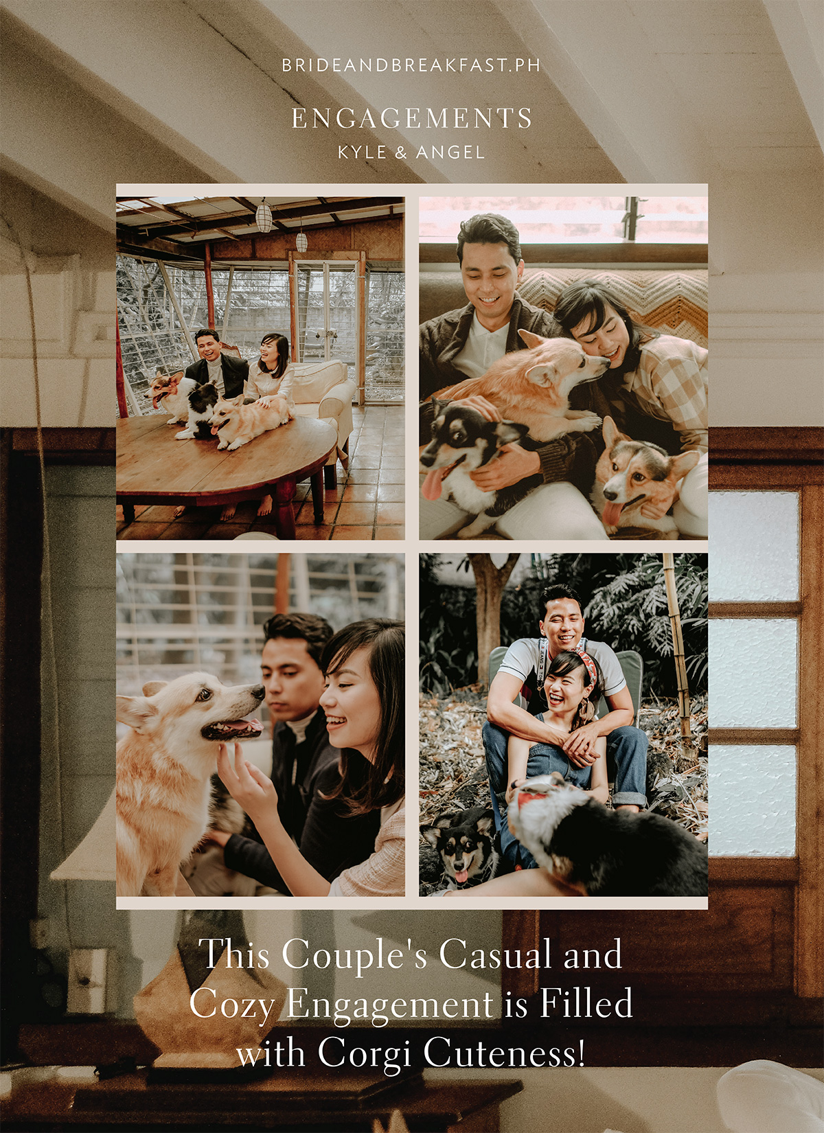 This Couple's Casual and Cozy Engagement is Filled with Corgi Cuteness!