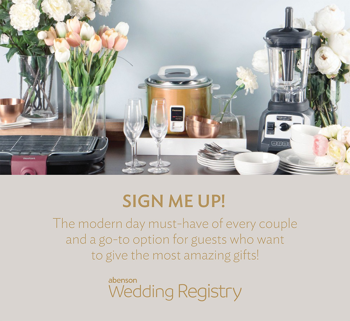Sign me up! the modern day must-have of every couple and a go-to option for guests who want to give the most amazing gifts!
